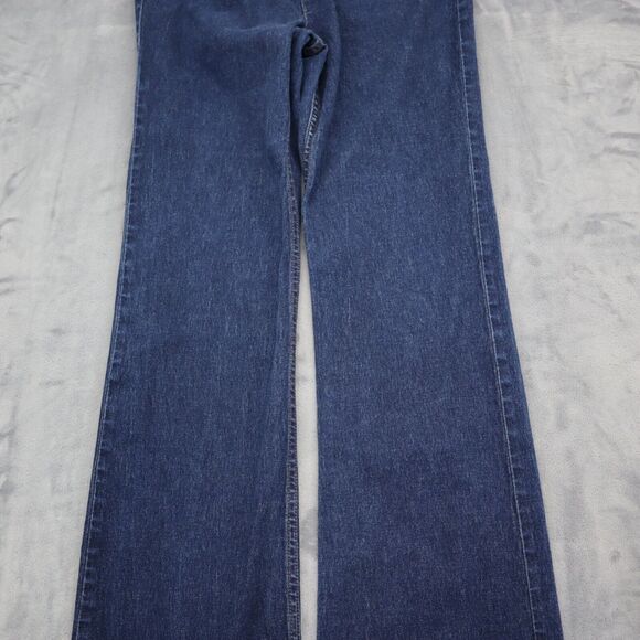 DKNY Pants Womens 6L Blue Bootcut Mid Rise Denim Button Zip Medium Wash Jeans - Picture 13 of 16